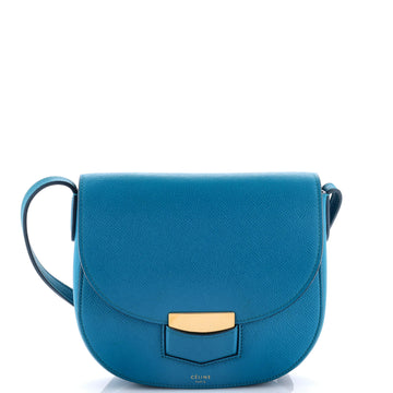 Celine Trotteur Crossbody Bag Grainy Leather Small