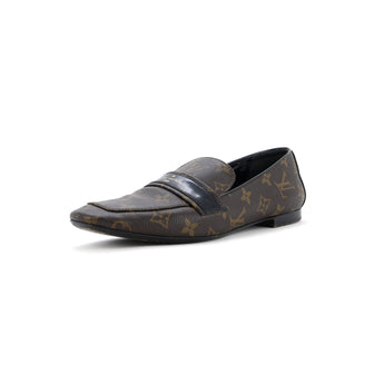 Louis Vuitton Women's Upper Case Flat Loafers Monogram Canvas