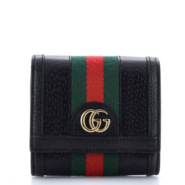 Gucci Ophidia Card Case Wallet Leather