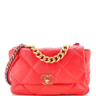Chanel 19 Flap Bag Quilted Leather Large