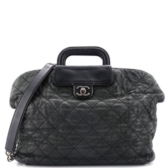 Chanel In The Mix Shopping Tote Quilted Iridescent Calfskin Large