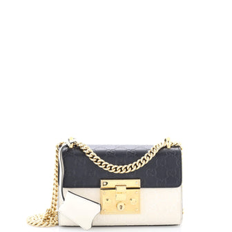 Gucci Padlock Shoulder Bag Guccissima Leather Small
