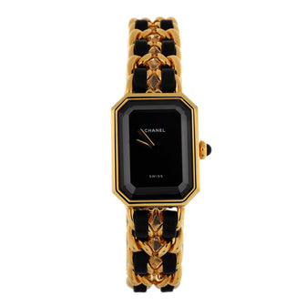 Chanel Premiere Rock Quartz Watch Plated Metal and Leather 20