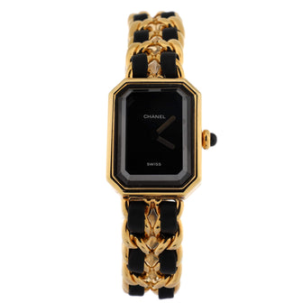 Chanel Premiere Rock Quartz Watch Plated Metal and Leather 20