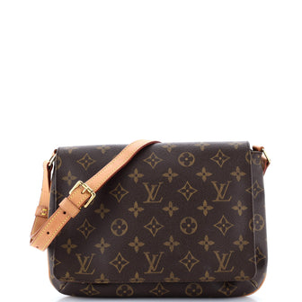 Louis Vuitton Musette Tango Handbag Monogram Canvas