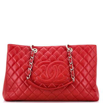 Chanel Grand Shopping Tote Quilted Caviar XL