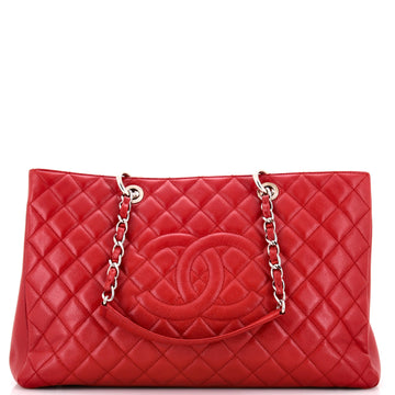 Chanel Grand Shopping Tote Quilted Caviar XL