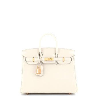 Hermes Birkin Handbag Light Togo with Rose Gold Hardware 25