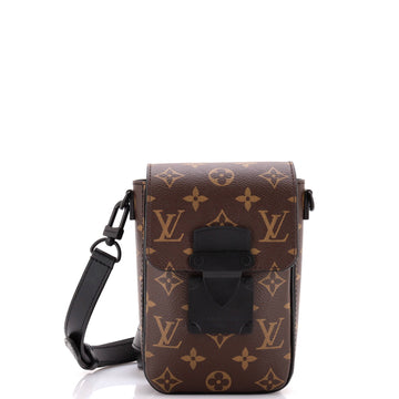 Louis Vuitton S Lock Vertical Wearable Wallet Macassar Monogram Canvas