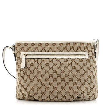 Gucci Front Zip Messenger GG Canvas Medium