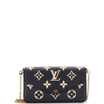 Louis Vuitton Felicie Pochette Bicolor Monogram Empreinte Giant