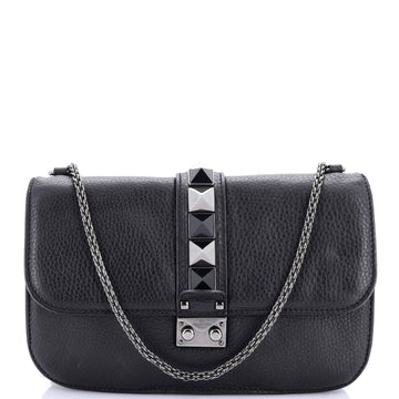 Valentino Garavani Glam Lock Shoulder Bag Leather Medium