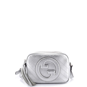 Gucci Blondie NM Camera Shoulder Bag Diagonal Quilted Leather Small