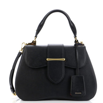 Prada Sidonie Top Handle Bag Saffiano Leather Large