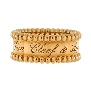 Van Cleef & Arpels Perlee Signature Ring 18K Yellow Gold