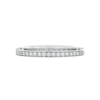 Tiffany & Co. Lock Ring 18K White Gold with Diamonds