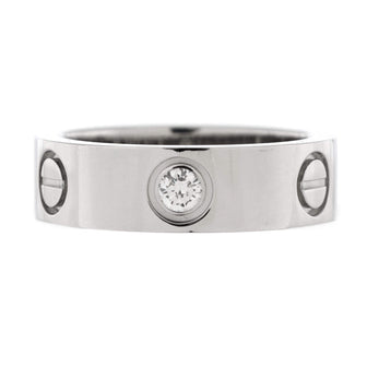 Cartier Love 1 Diamond Band Ring Platinum with Diamond
