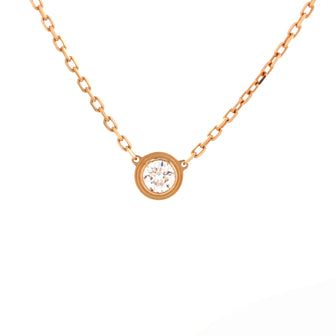 Cartier D'Amour Pendant Necklace 18K Rose Gold with Diamond Large