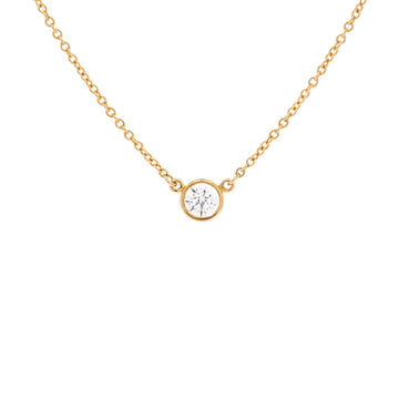 Elsa Peretti Diamonds By The Yard Pendant Necklace 18K Rose Gold 0.20-0.29CT