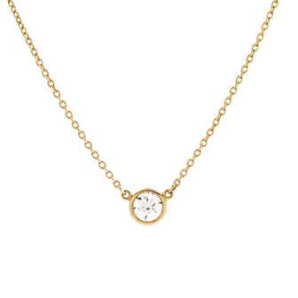 Tiffany & Co. Elsa Peretti Diamonds By The Yard Pendant Necklace 18K Yellow Gold and Diamond 0.20-0.29CT