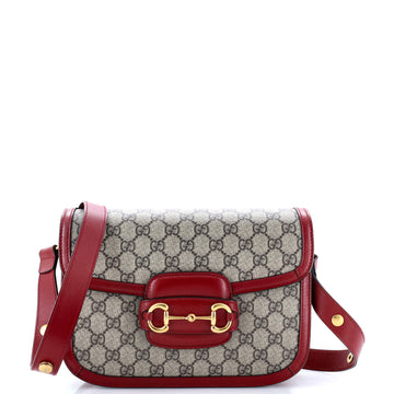 Gucci Horsebit 1955 Shoulder Bag GG Coated Canvas Small