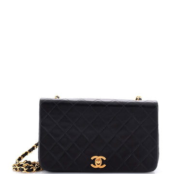 Chanel Vintage Full Flap Bag Quilted Lambskin Medium
