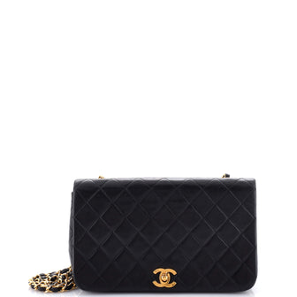Chanel Vintage Full Flap Bag Quilted Lambskin Medium