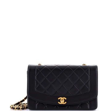 Chanel Vintage Diana Flap Bag Quilted Lambskin Medium