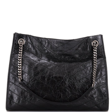 Saint Laurent Niki Shopping Tote Matelasse Chevron Leather Medium