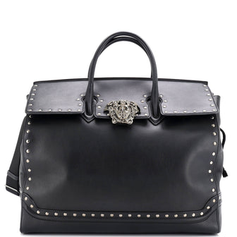 Versace Palazzo Empire Bag Studded Leather XL