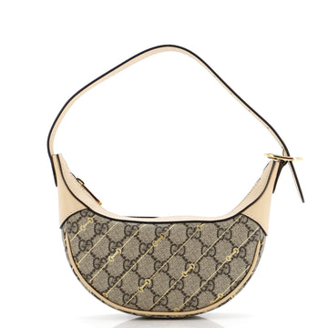 Gucci Ophidia Zip Hobo Print GG Coated Canvas Mini