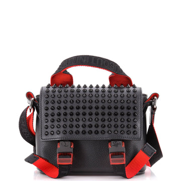 Christian Louboutin Loubiclic Messenger Bag Spiked Leather Mini