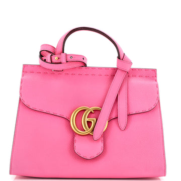 Gucci GG Marmont Top Handle Bag Leather Small