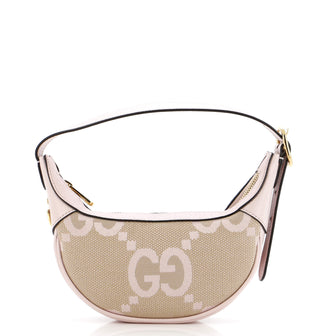 Gucci Ophidia Zip Hobo Jumbo GG Canvas with Leather Mini