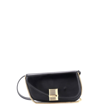 Salvatore Ferragamo Fiamma Chain Crossbody Bag Leather XS