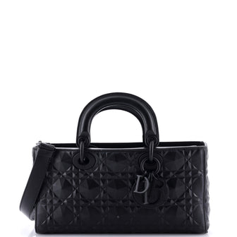 Christian Dior Ultra Matte Lady D-Joy Bag Diamond Motif Cannage Calfskin Medium