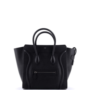 Celine Luggage Bag Grainy Leather Mini