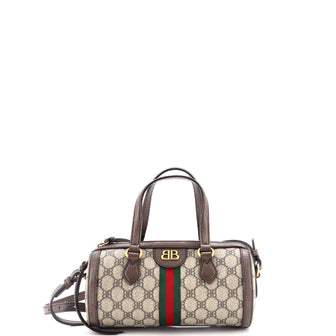 Balenciaga x Gucci The Hacker Project Boston Bag BB Coated Canvas Small