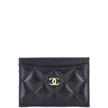 Chanel Classic Card Holder Quilted Caviar