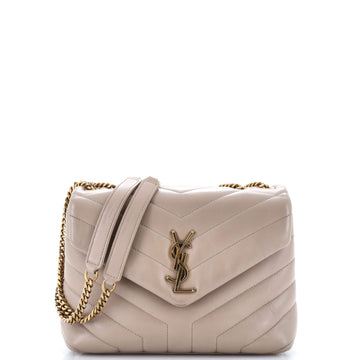 Saint Laurent Loulou Shoulder Bag Matelasse Chevron Leather Small