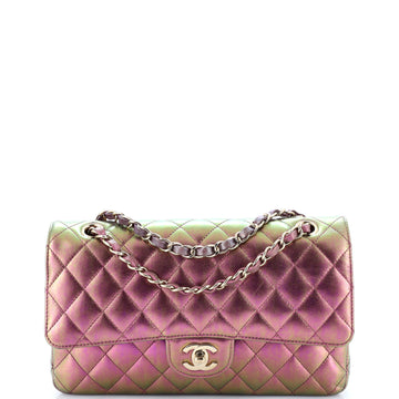 Chanel Classic Double Flap Bag Quilted Iridescent Lambskin Medium