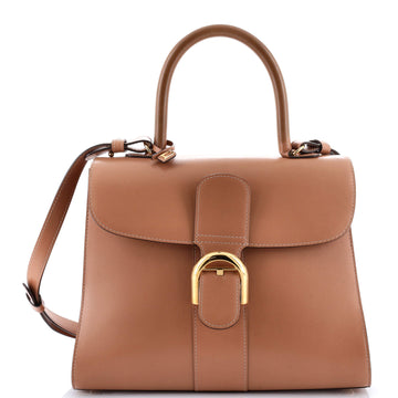 Delvaux Brillant Top Handle Bag Leather MM