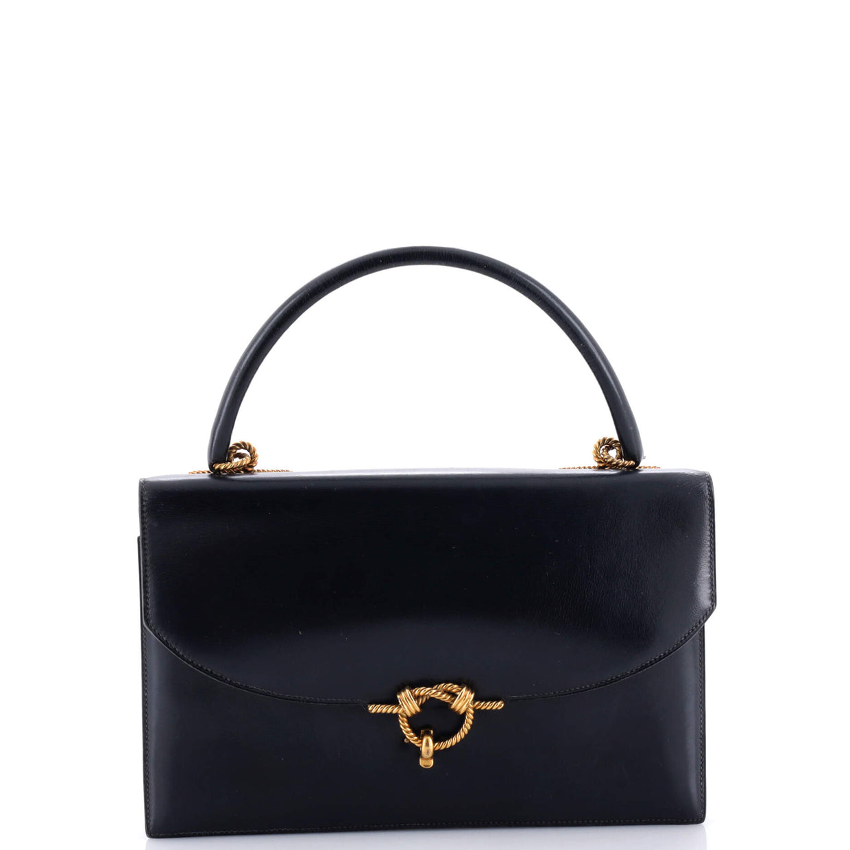 Hermes Sac Cordeliere Shoulder Bag Box Calf Blue 3120751