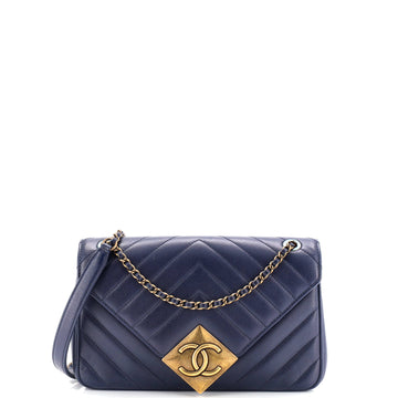 Chanel Pyramid CC Flap Bag Chevron Lambskin Small