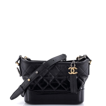 Chanel Gabrielle Hobo Quilted Goatskin and Patent Small