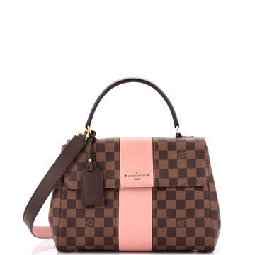 Louis Vuitton Bond Street Handbag Damier with Leather MM