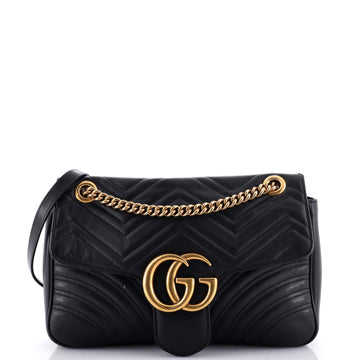 Gucci GG Marmont Flap Bag Matelasse Leather Medium
