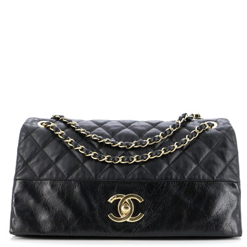 Chanel Soft Elegance Flap Bag Quilted Distressed Calfskin Jumbo