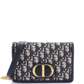 Christian Dior 30 Montaigne 2-in-1 Pouch Oblique Canvas
