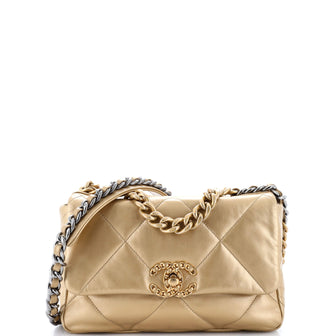 Chanel 19 Flap Bag Quilted Leather Medium
